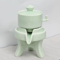 Jubao Tang Lazy Stone Mill Tea Set with Rotating Water Outlet, Automatic Filtering, Anti-scalding Teapot and Cups