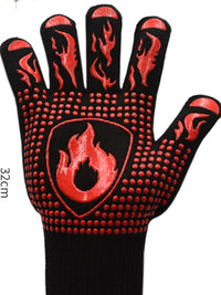 Heat Resistant Silicone Oven Mitts for Kitchen Baking Grilling