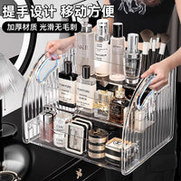 Acrylic Multi-Layer Cosmetic Organizer for Vanity and Countertop, Clear Skincare and Perfume Display Stand