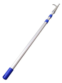 Telescopic Boat Hook with Aluminum Alloy Pole and Stainless Steel Hook Head for Docking and Mooring