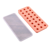 DIY Spherical Ice Cube Tray with Lid, Food-Grade Silicone Mold for Mochi & Fillings