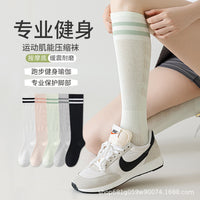 Women's Compression Calf Sleeves for Running & Fitness - Thin, Breathable, Anti-Slip