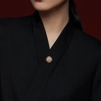 Silk Brooch Pin Anti-Exposure Buckle for Cheongsam Dress