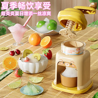 Manual Hand-Crank Ice Shaver for Shaved Ice and Slushies, Kid-Friendly, No Electricity Needed