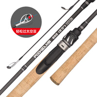 Black Warrior II 4.2 Large Diameter Carbon Fiber Lure Rod Set with Spinning Reel and Accessories