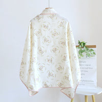 Cotton Gauze Shawl Cape for Neck Protection and Breastfeeding, Thin Summer Style
