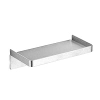 Stainless Steel Bathroom Phone Holder with Storage Shelf, Wall-Mounted for Toilets and Public Restrooms