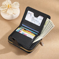 Women's RFID Blocking Passport Holder Wallet with Multiple Card Slots