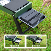 Portable 304 Stainless Steel Folding BBQ Grill for Home and Outdoor Use