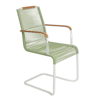 PE Rattan Outdoor Waterproof Anti-mildew Patio Beach Cafe Backrest Chair Coastal Style Woven Furniture