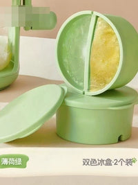 Manual Ice Shaver with Dual-Color Ice Tray for Homemade Shaved Ice and Smoothies