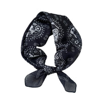 Breathable Cotton Linen Square Scarf for Women, Vintage Style Decorative Small Scarf