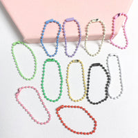 2.4mm Colorful Ball Chain for DIY Jewelry Making and Craft Projects