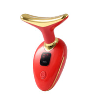 EMS Microcurrent Facial Massager with LED Light Therapy for Face and Neck
