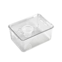 Large Transparent PET Fish Tank for Desktop & Home, Small Turtle & Goldfish Aquarium with Landscaping Options