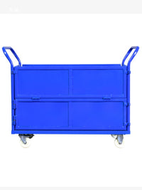 Foldable Platform Cart with Wheels for Material Handling and Logistics