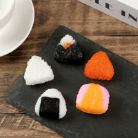 Realistic Japanese Sushi Onigiri Miniature Food Model Keychain Decor