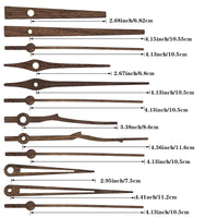 Silent Quartz Clock Movement Kit with Black Walnut Hands for DIY Clock Repair