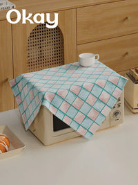 Dreamy Blue Microwave Oven Dust Cover and Air Fryer Oil-Proof Cloth