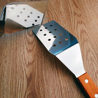 Tiramisu Cake Spatula Stainless Steel with Wooden Handle for Baking and Transferring