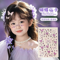 Kids' Face Gems and Eye Makeup Stickers for Performances