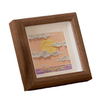 Square Hollow Oil Painting Stick Photo Frame for Kids' Artwork Display