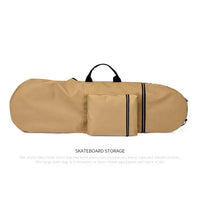Skateboard Backpack Waterproof Longboard Carry Bag for Land Surfing and Double-Kick Boards