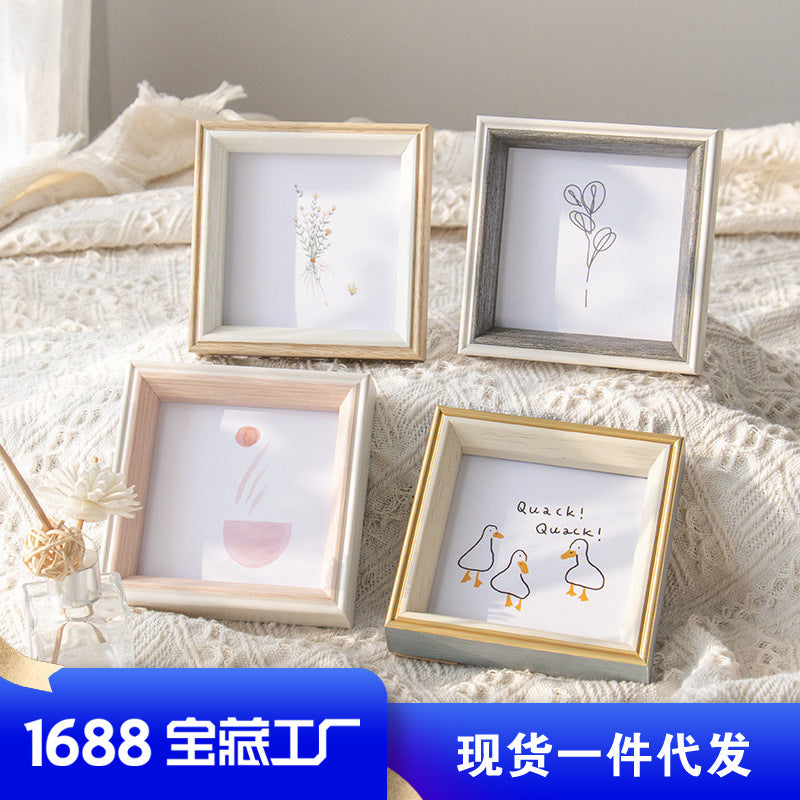 Nordic Style Square Photo Frame for Wall or Table Display