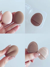 Ultra-Soft Mini Marshmallow Makeup Sponge Set for Blush and Foundation, Wet/Dry Use