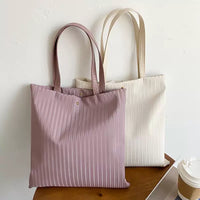 2024 New Fashion Retro Large Capacity Tote Bag Korean Style Shoulder Bag for College Students