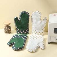 Silicone Oven Mitts Heat Resistant for Kitchen Baking and Grilling