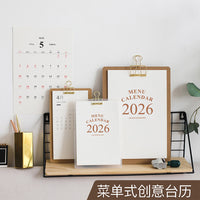 Wooden Perpetual Desk Calendar with Countdown Function, Multi-functional Home Office Decor