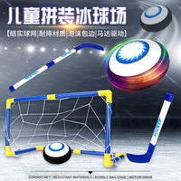 Kids' Indoor/Outdoor Electric Hover Soccer and Hockey Goal Set with Interactive Parent-Child Play