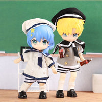 OB11 Doll Sailor Uniform Outfit for 1/12 BJD Dolls