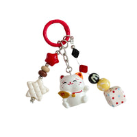 Lucky Cat Ingot Keychain for Bags and Phones