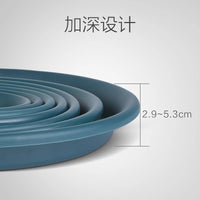 IRIS DEEPOT Resin Plastic Plant Pot Saucer Tray for Indoor Outdoor Use