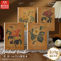 A6 Hardcover Vintage Notebook Blank Pages 100g Thick Paper Portable Sketchbook Travel Journal