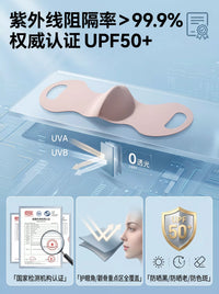 Ice Silk Sun Protection Face Mask with Eye Corner Coverage for Outdoor Cycling and UV Protection