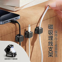 Magnetic Cable Clips for Desk and Wall Mounting - Data Cable Organizer and Fixer