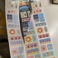 Cai Cai Xuan Xuan Winter Salt Series Butterfly Star PET Washi Tape