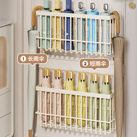 Magnetic/Adhesive Umbrella Holder for Entryway, Wall-Mounted Drip Tray Umbrella Stand