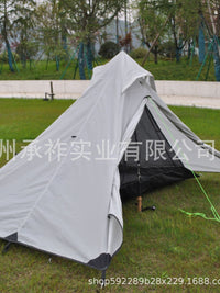 Pyramid Tent with Rainfly and Sunshade for Outdoor Camping and Hiking