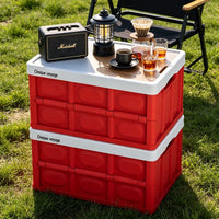 Outdoor Foldable Storage Box Multi-functional Large Capacity Car Trunk Organizer Industrial Style