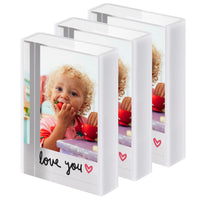 Mini U-Shaped Acrylic Photo Frame for Polaroid and Desktop Display