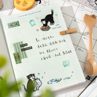 Cute Cartoon Cat Story Series Notebook for Students - High Aesthetic Value Diary