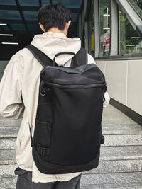 Large Capacity Solid Color Casual Travel Backpack for Men and Women, High School and College Students, Laptop Compatible