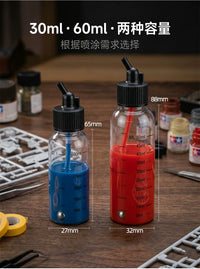 Airbrush Paint Bottles with Leak-Proof Caps for Dual-Action Airbrushes