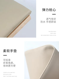 Japanese Style Manicure Hand Rest Cushion Set with Solid Wood Stand for Nail Salons