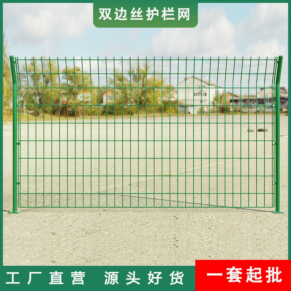 Green PVC Coated Welded Wire Mesh Fence for Farm, Orchard, Reservoir, and Pond Enclosures