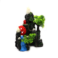 Aquarium Water Wheel Aerator Ornament with Oxygen Pump for Fish Tank Landscaping